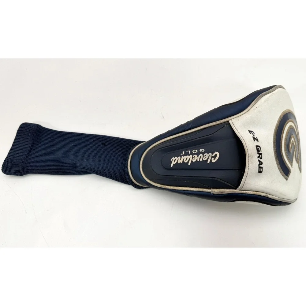 Cleveland Launcher Ultralite Driver Golf Club Headcover Navy White EZ Grab